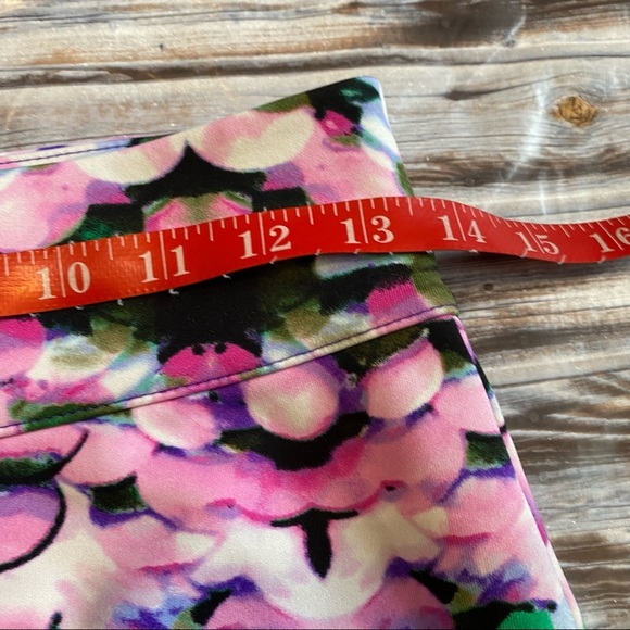 L’Amour Nanette Lepore Watercolor Polka Dot Stretchy Mini Pencil Skirt Sz M - Picture 7 of 8